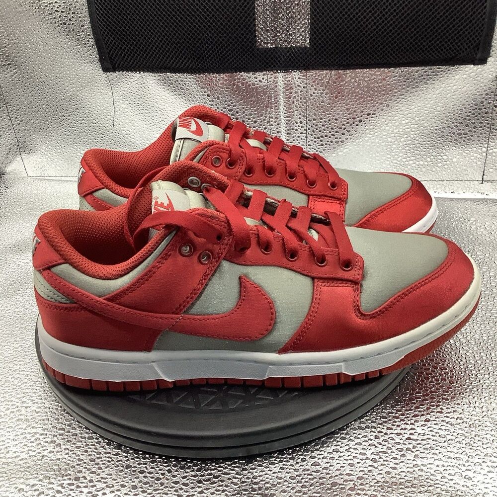 Nike Dunk Low 2023 UNLV Satin Size Women's 6 / Mens 4.5 Red Grey DX5931-001 VNDS